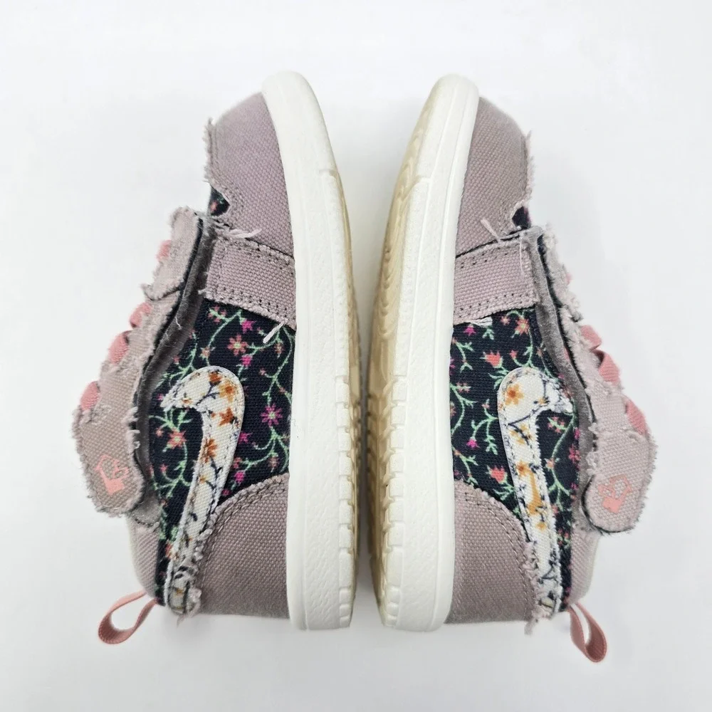 Nike Air Jordan 1 Retro Low ALT SE Floral Pink Velcro FJ3450-001 Toddler 7C - Picture 5 of 16